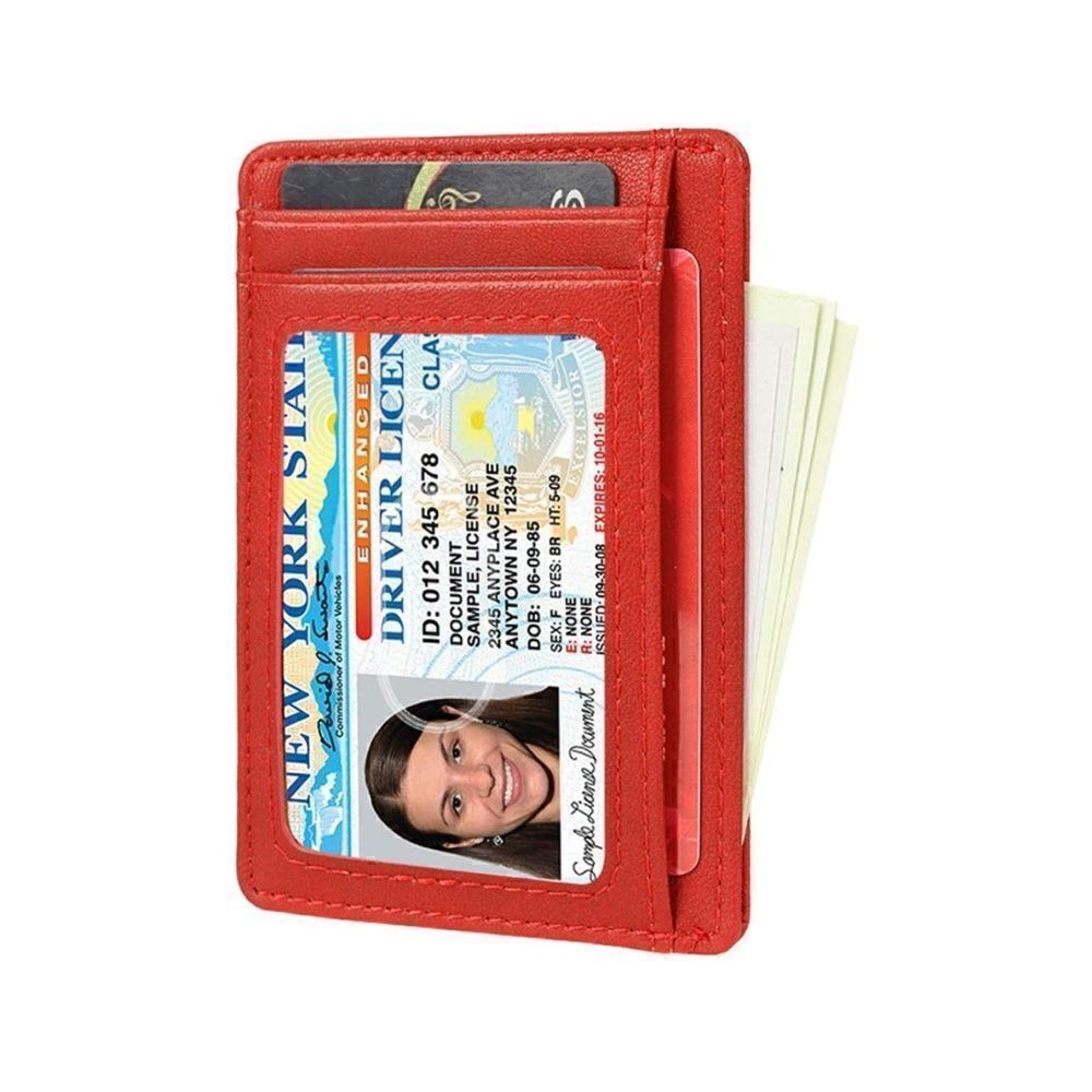 Leather Compact Card Holder Wallet - Picture 2 of 4